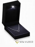 Minimalist İçi Boş Kalp Kolye – 925 Ayar Gümüş - Görsel 4